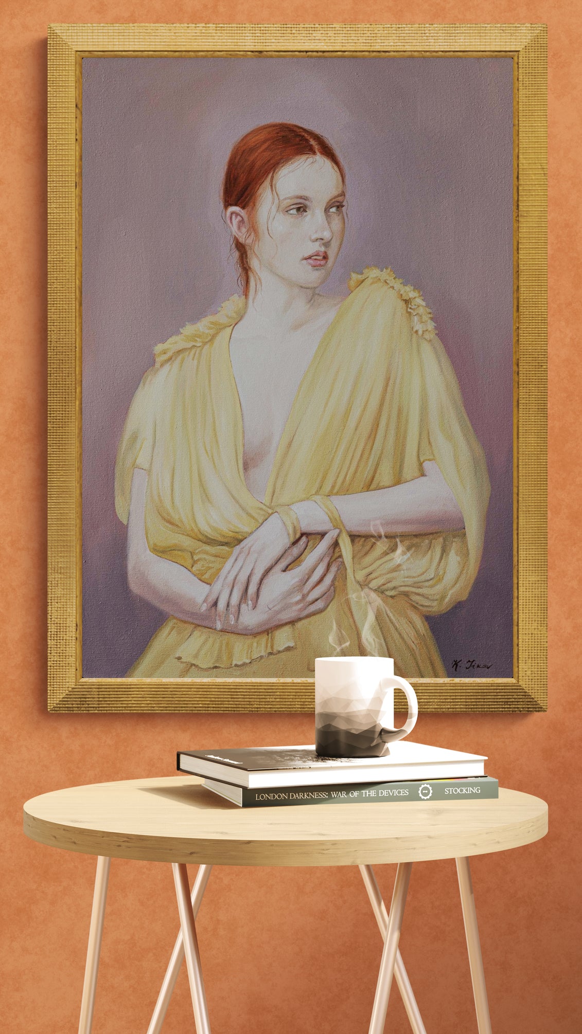 Момиче с жълта рокля