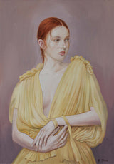 Момиче с жълта рокля