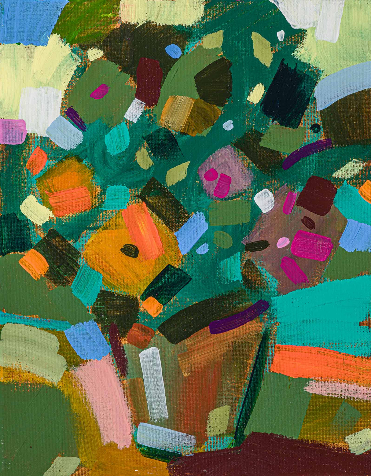 Саксия с цветя