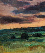 Залез край полето