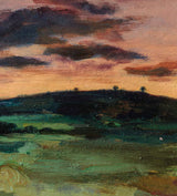 Залез край полето