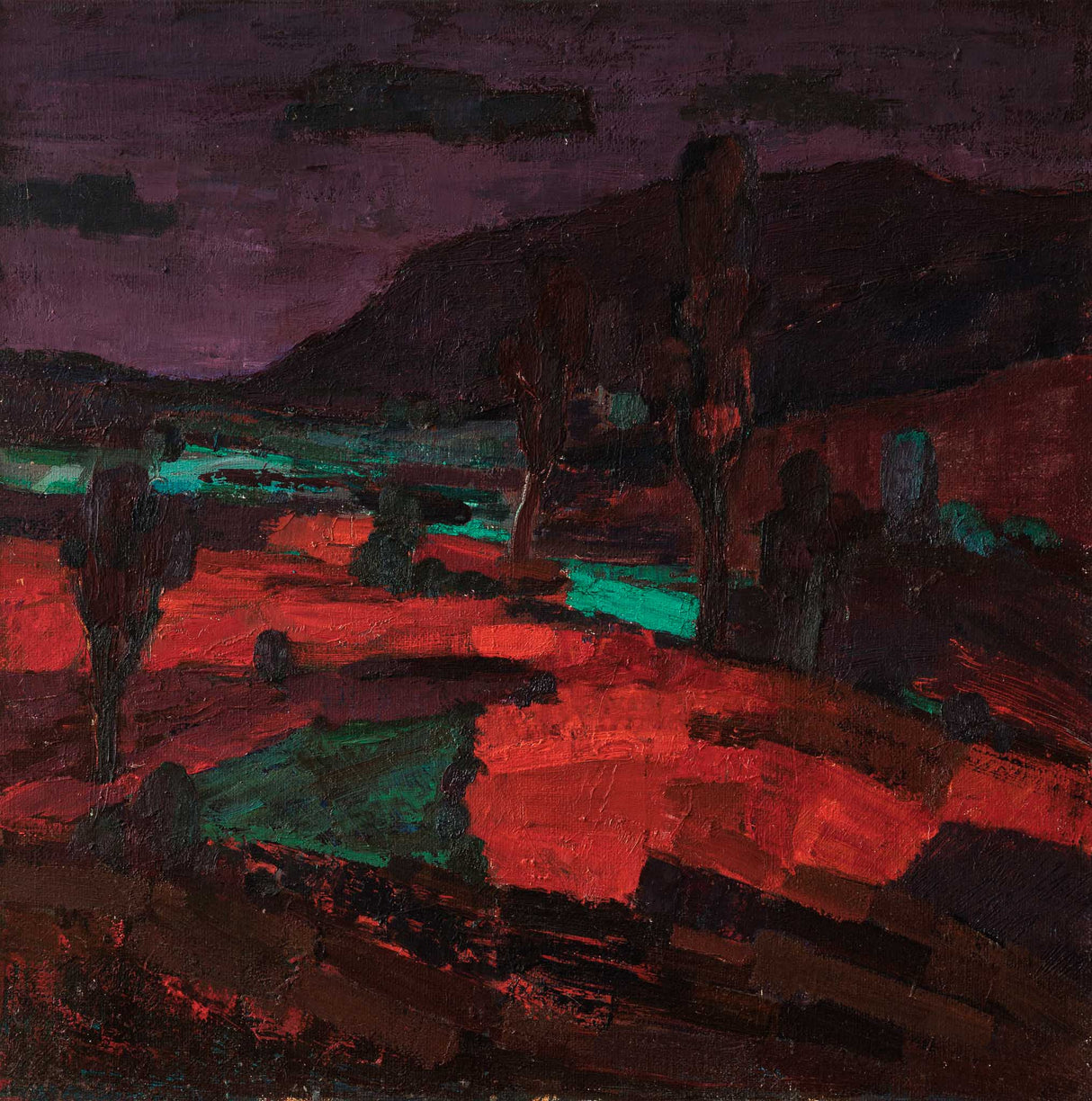 След залеза